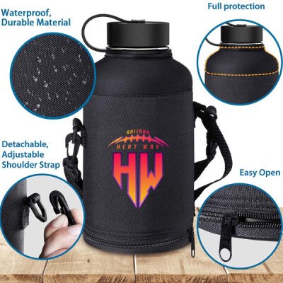 64oz Water Bottle with carrying case - optional name/number Thumbnail