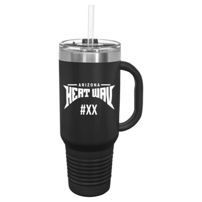40 oz Tumbler with Handle - optional player number Thumbnail