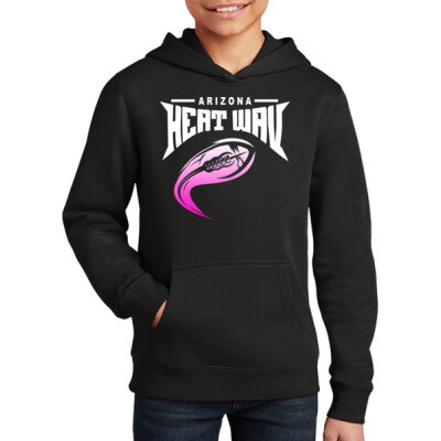 Youth fleece hoodie - Heat Wav Football Thumbnail