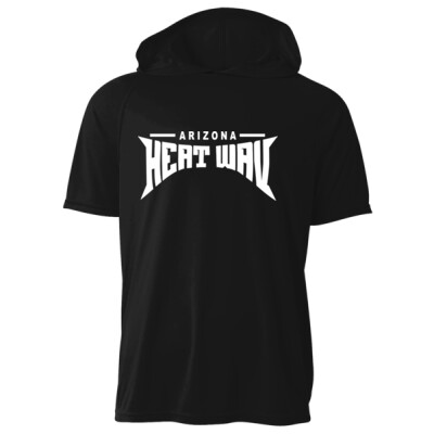 A4 Cooling Performance short sleeve hooded tee - Heat Wav OG white Thumbnail