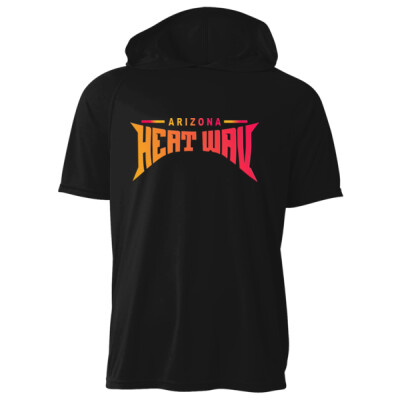 A4 Cooling Performance short sleeve hooded tee - Heat Wav gradient Thumbnail