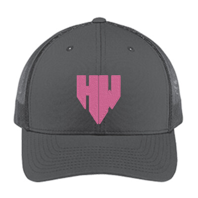Albert Graphite Hat - Yupoong Snapback - Pink logo - Cactus - Flag  Thumbnail
