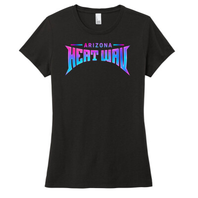 Ladies Triblend Tee - Pink & Teal Gradient Thumbnail