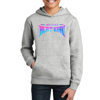 Youth Fleece Hoodie -  Pink & Teal Gradient Thumbnail